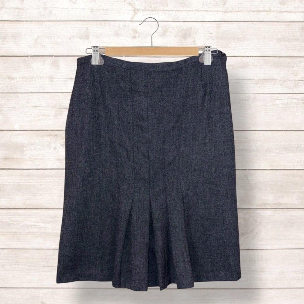 🌺SOUTHERN LADY GRAY BLUE  MIDI SKIRT